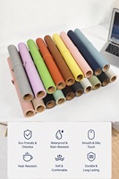 Tapis de bureau en cuir PU PVC avec logo personnalisé, 800*300*2mm, imperméable, antidérapant, grand tapis de souris pour le bureau et les jeux