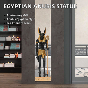 Estatua de Resina de Anubis Egipcio, Estilo Moderno, Grabada y Duradera, Figura de Horus Ecológica para Mesa, Decoración del Antiguo Egipto para Hogar y Oficina - Product Image 2