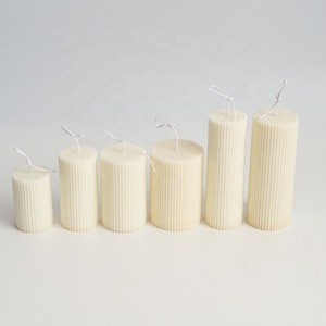 Cetakan Tulang Rusuk Silinder Kolom Romawi Bulat Akrilik, untuk Pembuatan Lilin Plastik Geometris Panjang Cetakan Pilar Lilin 3D - Product Image 6