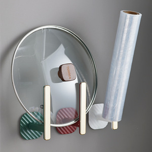 Suction Cup <b>Hook</b> Wall Mounted Storage For Kitchen With Strong <b>Adhesion</b> No Drilling Required Luxury White Green Finish - Product Image 1