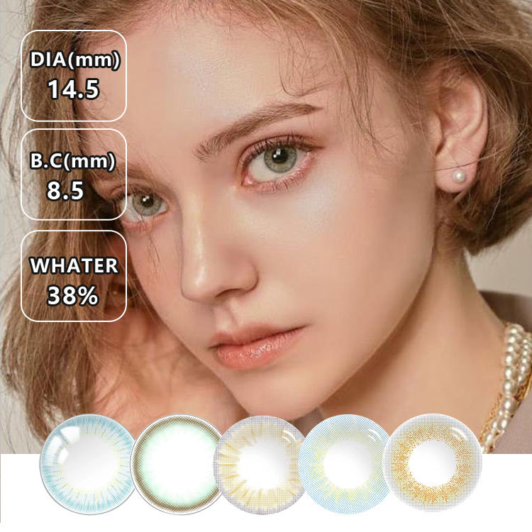 South Korea Insert Or Entire Eye Disposable Pro Blue Mel Ocre Color Contact Lenses