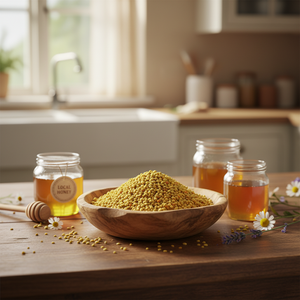 Nuevo Polen de Abeja Natural de Grado Alimenticio, Certificado HACCP, en Granel, en Bolsa, Gránulos Frescos - Product Image 1
