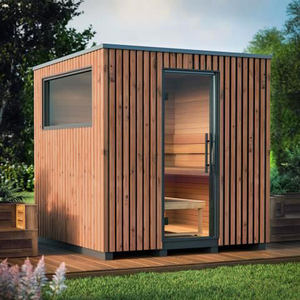 Lujosa Sauna de Infrarrojos Lejanos Moderna para 2 Personas, Eléctrica, para Jardín Exterior de Villa, Madera Maciza, Panel de Control Computarizado para Apartamento - Product Image 6