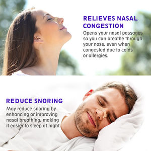 Bande nasale personnalisée de marque privée Patch nasal Bande nasale respiratoire pour respirer le sommeil améliore facilement la respiration pendant le sommeil - Product Image 5