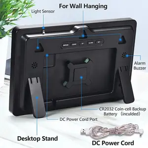 Venta al por mayor profesional Horloge Murale alarma LED <span class=keywords><strong>Reloj</strong></span> de pared <span class=keywords><strong>Digital</strong></span> pantalla grande relojes de mesa inteligentes con certificado CE personalizado - Product Image 3