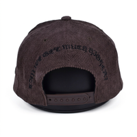 Casquette Snapback 5 Panneaux Personnalisable avec Logo Brodé 3D, en Corduroy, Style Hip Hop, pour Sport, Plein Air, Plage, Voyage, Réglable, Unisexe