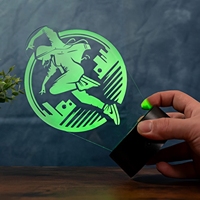Lampe de table Street Dance, Street Culture, USB LED 3D, veilleuse, cadeau original, lampe décorative intelligente d'intérieur, lampe en acrylique gravée