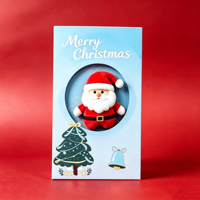 Cartes de Noël personnalisées en gros Fenghetong, cartes de vœux de luxe avec dorure à chaud pour souvenirs et meilleurs vœux