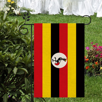 Drapeau de l'Ouganda Extérieur Matériau en lin de haute qualité 12 * 18In Plus de styles à choisir