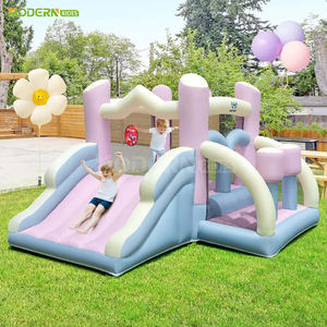 Parque Inflable, Castillo Hinchable Vibrante con Diseño de Arcoíris, con Gran Área y Tobogán para Fiestas de <span class=keywords><strong>Cumpleaños</strong></span> Infantiles - Product Image 3