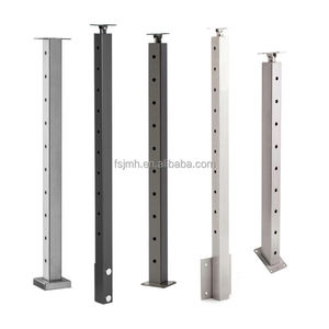 תחזוקה נמוכה חסינה חיצונית fascia פרויקט מעקה כבלים בציפוי אבקה שחור SUS304 אביזרי מעקה עמוד מעקה - Product Image 2