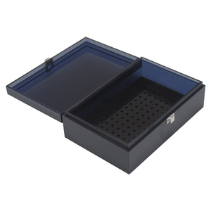 Humidor de cigarros de alta calidad, caja de cigarros, Humidor acrílico de cigarros Boveda gris con higrómetro Digital/tapa con bisagras - Product Image 4