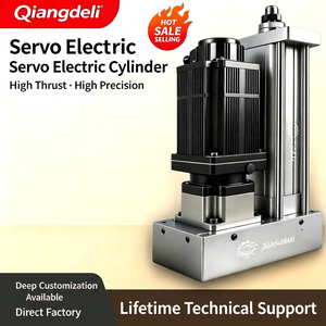 Qiangdeli Servo Electric Cylinder Steel Body Plunger Type High Precision Industrial <b>Linear</b> <b>Actuator</b> - Product Image 1
