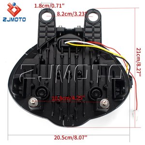 Gruppo faro LED per moto con occhi angolari per Kawasaki <span class=keywords><strong>Vulcan</strong></span> S 650 EN650 2015-<span class=keywords><strong>2021</strong></span> DRL lampada anabbagliante abbagliante - Product Image 4