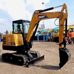 Miniexcavadora sobre orugas SANY SY55 Original China de segunda mano de 5 toneladas con motor y bomba Modelo 2022 - Product Image 1