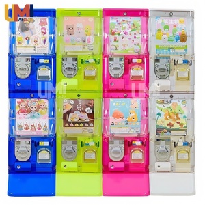 Trẻ em viên nang Đồ chơi máy bán hàng tự động đầy màu sắc bán trong suốt Thiết kế gacha máy đồng tiền hoạt động nhỏ kim loại nhựa Tây Ban Nha - Product Image 5