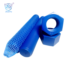 Perno y Tuerca de Alta Resistencia AST <span class=keywords><strong>M</strong></span> A193 B7 1 1/2-8 X 10-8UNC Rosca Teflón Grado A193 B7 - Product Image 4