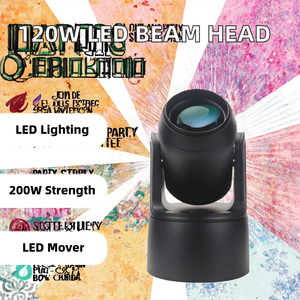 Luz Móvil de Cabeza LED <span class=keywords><strong>Kimu</strong></span> YA-7XYT4H1 de 150W, 220V/90V, 1 Año de Garantía, para Discotecas, Fiestas y Escenarios - Product Image 2