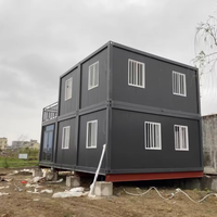 Maison en conteneur extensible à 2 étages Petite maison portable préfabriquée Mini maison mobile pliable pour adultes