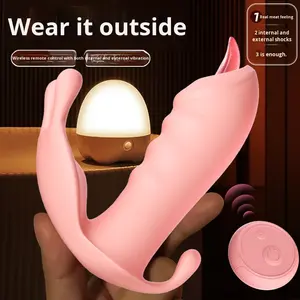 Vibrator yang Dapat Dipakai Mainan Seks Dewasa untuk Wanita Penis Getaran Multi-Frekuensi Kontrol Jarak Jauh Vibrator Telur Wanita - Product Image 4