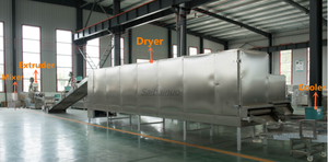 Macchina Industriale Automatica in Acciaio Inox per la Lavorazione di <span class=keywords><strong>Pasta</strong></span> e Maccheroni con Motore, Capacità 100-300kg/h - Product Image 3