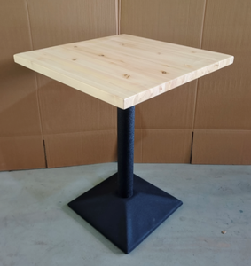 Eettafel En Stoelen Met Houten Stop Restaurant Dinersets Staal Ijzer Zwart <span class=keywords><strong>Tolix</strong></span> Eetkamerstoel En Tafel Voor Evenementen - Product Image 2