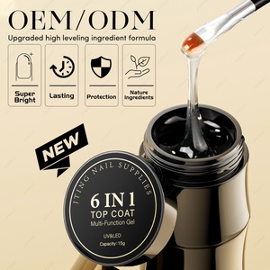 JTING Gel Multifonction 6-en-1 : Top Coat Brillant, Gel de Construction à Effets Variés, Gel de Modelage et de Nivellement, Vernis à Ongles - Product Image 3