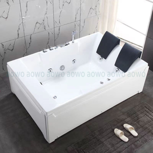 <span class=keywords><strong>Jacouzi</strong></span> intérieur double personne spa baignoires pour la piscine à remous rectangle peut poser pour douche chauffe-eau bain jets d'air - Product Image 6