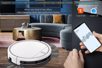 Robot Aspirateur Intelligent 3-en-1 Nettoyage Humide et Sec avec Navigation Gyroscopique et Alexa pour Hôtels et Usage Domestique