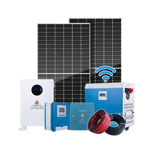 Kit solaire domestique personnalisable 5000W 10000W 100KWH 215KWH avec stockage de batterie au lithium et système hybride hors réseau - Product Image 3