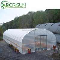 Structure agricole commerciale extérieure de cadre de polycarbonate de kit de serre chaude