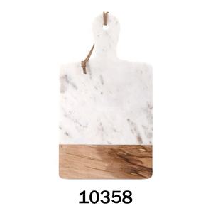 Planche à découper artisanale en marbre et en bois, antidérapante, forme parfaite, hachoir à vendre - Product Image 2