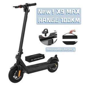2024 Mobility Trottinette Buy Electric Scooter Folding E Scooter Electr Fast X9 Pro Max Speed 40Km/H Raycool Adult Kick Scooter