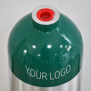 Cilindro de Oxígeno Médico de Aluminio Industrial para Hospital ZX DOT-3AL M6 MD ME M60 M74, Fabricante de Tanques de Gas Vacíos con Válvula - Product Image 2