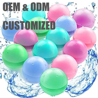 Ballons d'eau en silicone souple réutilisables, rechargeables, à remplissage rapide et auto-scellants - Jouets aquatiques d'été unisexes pour l'extérieur, Pâques