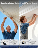Lumières de gouttière extérieures permanentes RGBW DC24V, série connectable en parallèle, IP67, lumière à pixels pour la maison