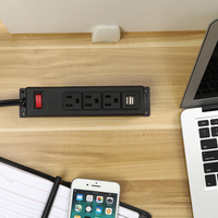 Prise de commutateur de bureau commerciale standard américaine prise de courant électrique prise multimédia prises de courant prise de Table Usb