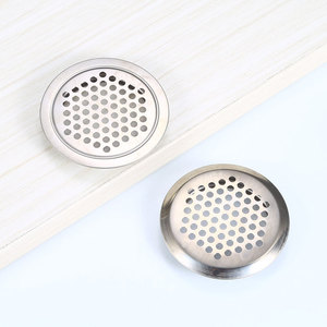 Grille de ventilation circulaire en acier inoxydable pour accessoires de quincaillerie de meubles et armoires - Product Image 3