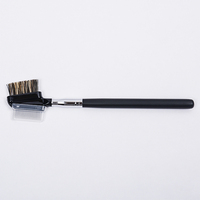 Sisir Datar Gagang Kayu Rambut Sintetis untuk Menata Alis