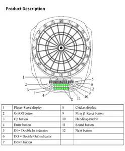 Hot Selling Indoor Games Sporting Dart Board Game For Adult Custom Dartboard Dartboard Toy