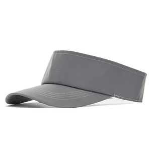 หมวกเปิดครึ่งด้านปรับได้หมวกสะท้อนแสงสีเทาสำหรับกิจกรรมฮิปฮอปแบบลำลองดีไซน์ใหม่ - Product Image 4