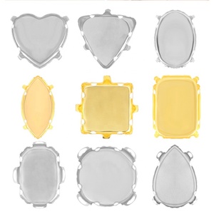 40個DIY縫い付けラインストーンセッティングサイズ9形状ルースクロー樹脂縫製アクセサリー - Product Image 1