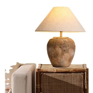Lámpara <span class=keywords><strong>de</strong></span> mesa <span class=keywords><strong>de</strong></span> cúpula <span class=keywords><strong>cerámica</strong></span> hecha a mano arte olla <span class=keywords><strong>de</strong></span> arcilla tela pantalla lámpara <span class=keywords><strong>de</strong></span> mesa dormitorio Hotel cabecera E27 - Product Image 5