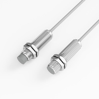Sensor Proximity Induktif Logam Pintar Seri M12, Jarak Deteksi 2mm atau 4mm, DC 10-30V, PNP NPN
