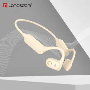 Langsdom Bone Conduction Headphones Waterproof Earphone With 32G TF card Reduce Sound Leakage Bone Conduction Bluetooth Speaker