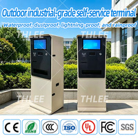 Kiosque de paiement de stationnement en libre-service THLEE avec écran tactile Android/Windows, lecteur de codes-barres, sur pied, pour aéroports, métros, OEM