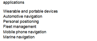 Module d'antenne de précision standard 1598.0625MHz 1605.375MHz pour applications, appareils portables et embarqués, navigation automobile