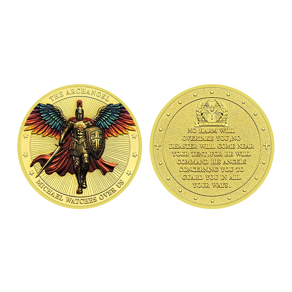 Buy In Bulk Saint Michael Coin Collectible Metal Coin | Alibaba.com