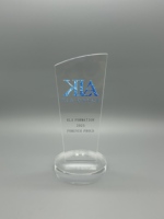 Trophée en acrylique personnalisable - Gravure personnalisée pour la reconnaissance d'entreprise, les tournois sportifs et les réalisations académiques
