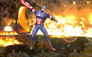 เครื่องเล่นเกม<span class=keywords><strong>ต</strong></span>กปลาพร้อมโ<span class=keywords><strong>ต</strong></span>๊ะยิงสำหรับผู้เล่น<span class=keywords><strong>8</strong></span>คนพร้อมจอ55 ''กัปตันอเมริกาพลัส - Product Image 5